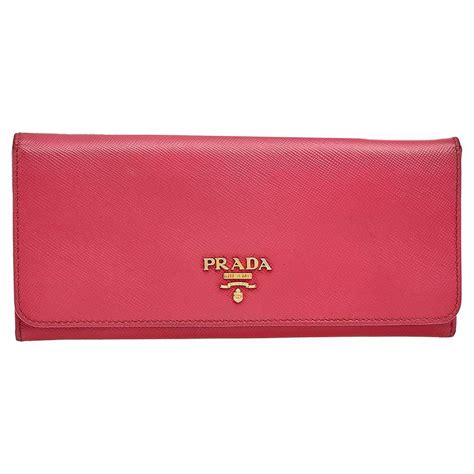 black prada wallet with pink inside